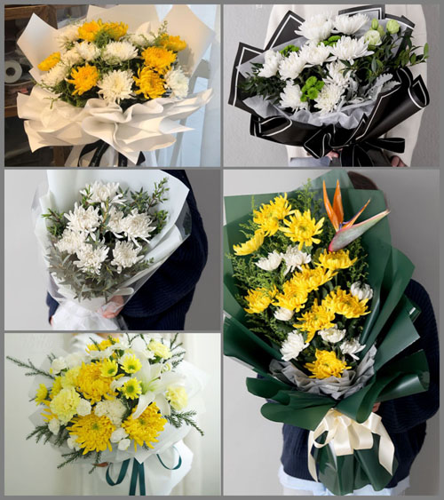 河南南阳淅川县西簧乡卧龙岗村白事花束代送